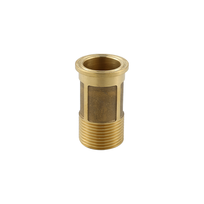 YT7015 messing connector, zandstralen en messing kleur3/4"